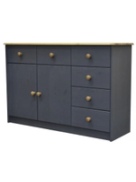 Комод большой деревянный из сосны для вещей с ящиками