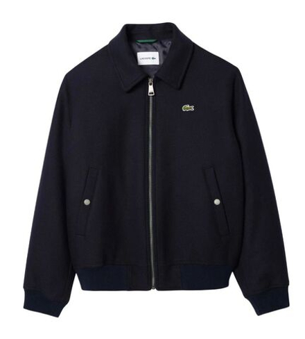 Куртка теннисная Lacoste Zip-Up Padded Wool Aviator - navy blue