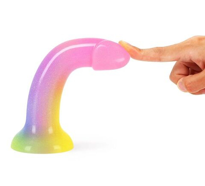 Фаллоимитатор из жидкого силикона Dildolls Stargazer - 17,6 см. (Цвет: разноцветный)