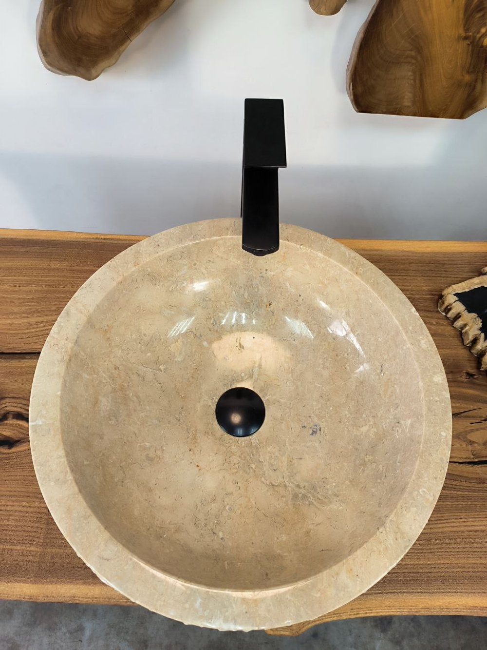 Раковина из мрамора Bowl Cream EM-65890 45х45х15 из натурального камня