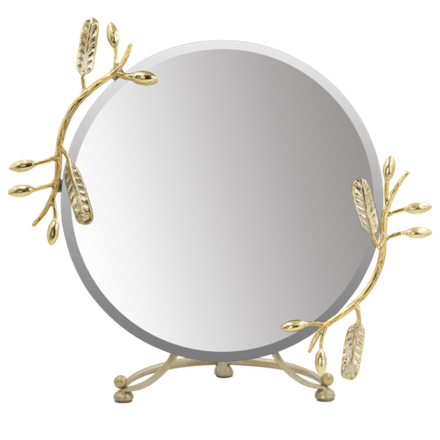 Настольное зеркало Oliva Branch Айвори Мраморное золото