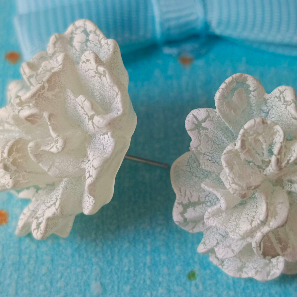 Серьги-пуссеты Ромашки