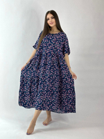 Платье ярусами короткое 65