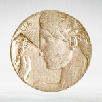 Italy 20 Centesimi 1908 R "Liberty in Flight - Ear of Wheat", VF
