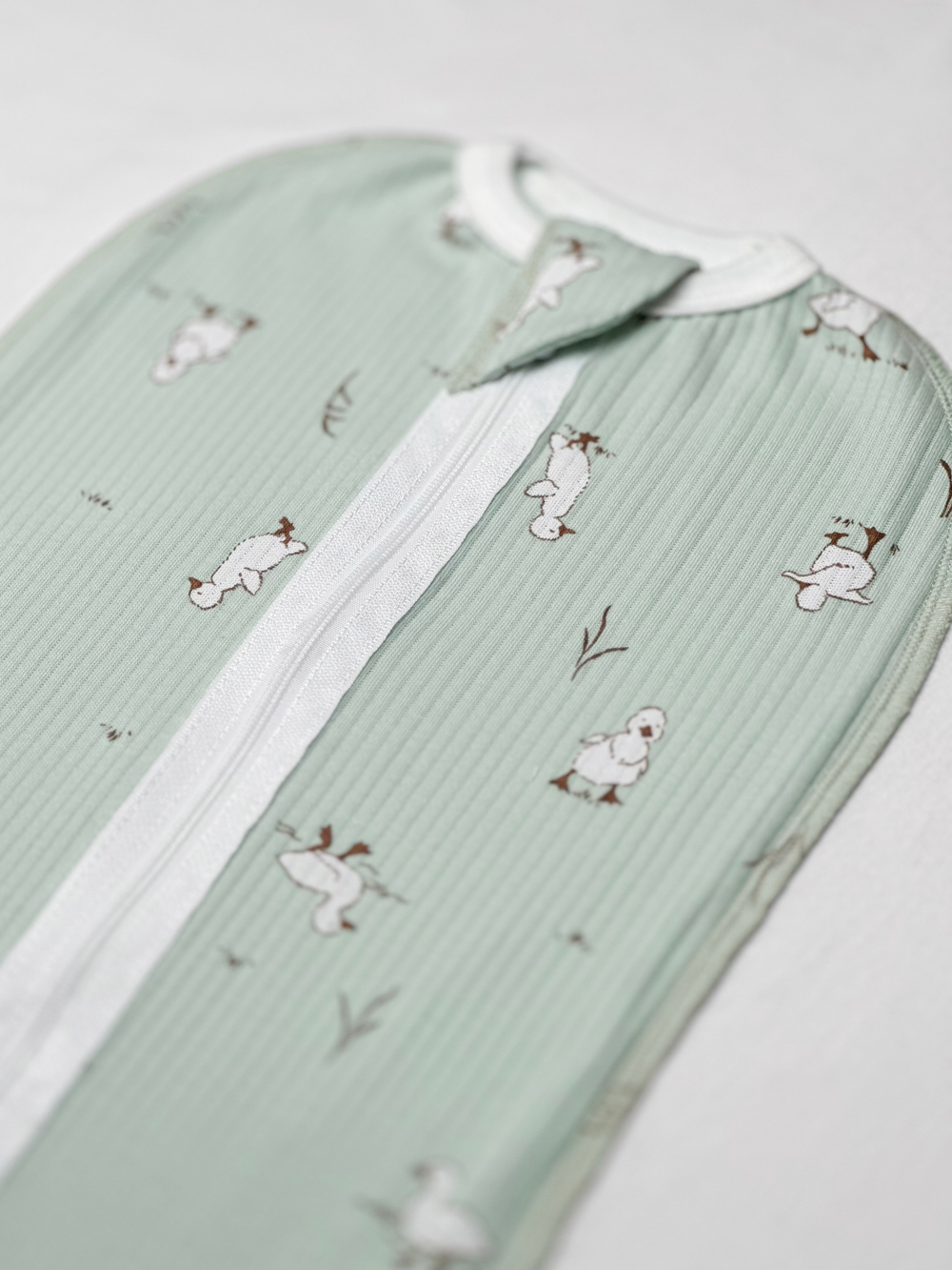 Пеленальный кокон Утята РУБЧИК Нефрит RinaAmari