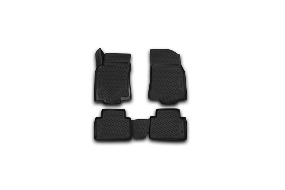 Коврики 3D в салон подходит для NISSAN X-Trail T32 (III, IIIр), 2013-, 4 шт. (полиуретан) Element.CARNIS00059