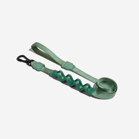 Амортизирующий поводок ARMY GREEN RUFF 120 см Zee.Dog