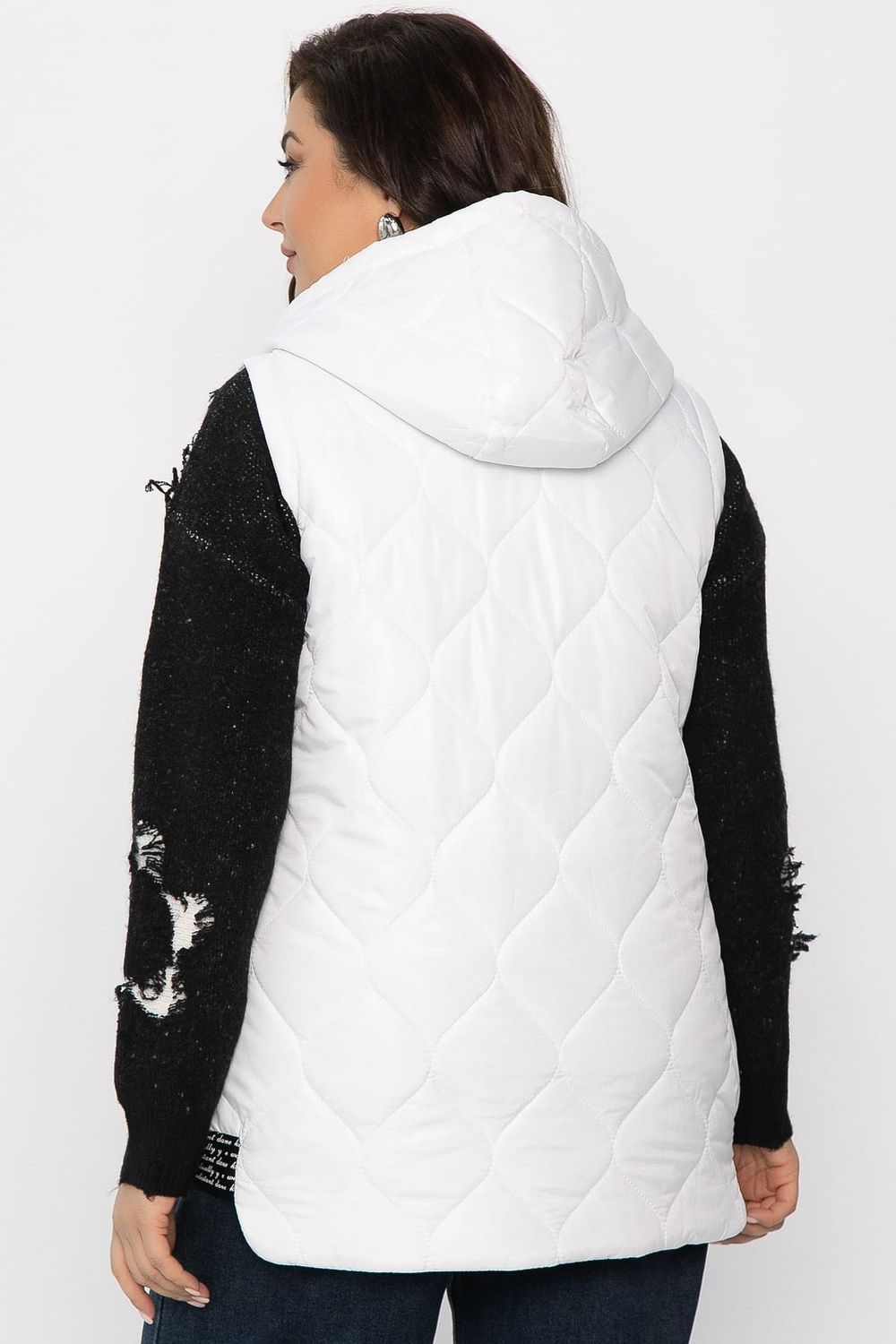 Жилет утепленный Дана Мур (белый) Б14308-18М LT Collection