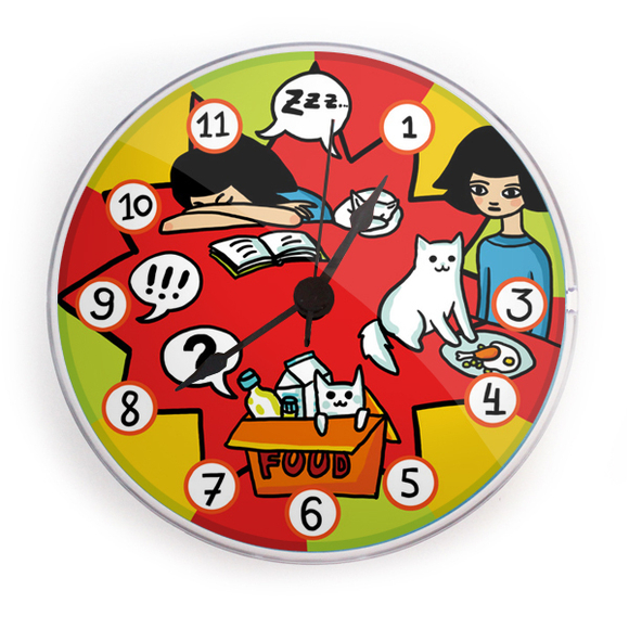 Часы на магните "Двое"