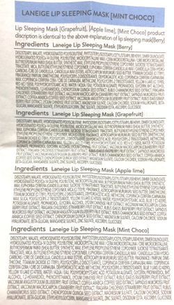 Laneige lip sleeping mask mini kit - Набор ночных масок для губ