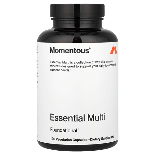 Momentous, Essential Multi, мультивитамины, 120 вегетарианских капсул