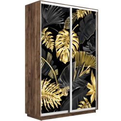 Шкаф-купе "Экспресс Фото Дуо" (Дуб табачный/фото №1003) 2200х1600, МК Е1, г.Белореченск