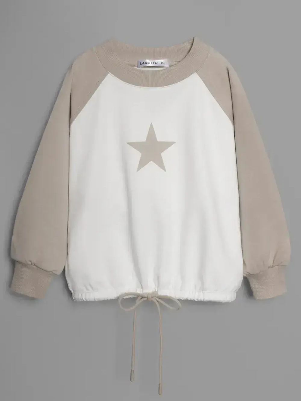 Свитшот для девочки осенний с завязками