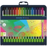 Набор капиллярных ручек 16цв. Schneider Line-Up, трехгранные, 0.4мм, цветной корпус