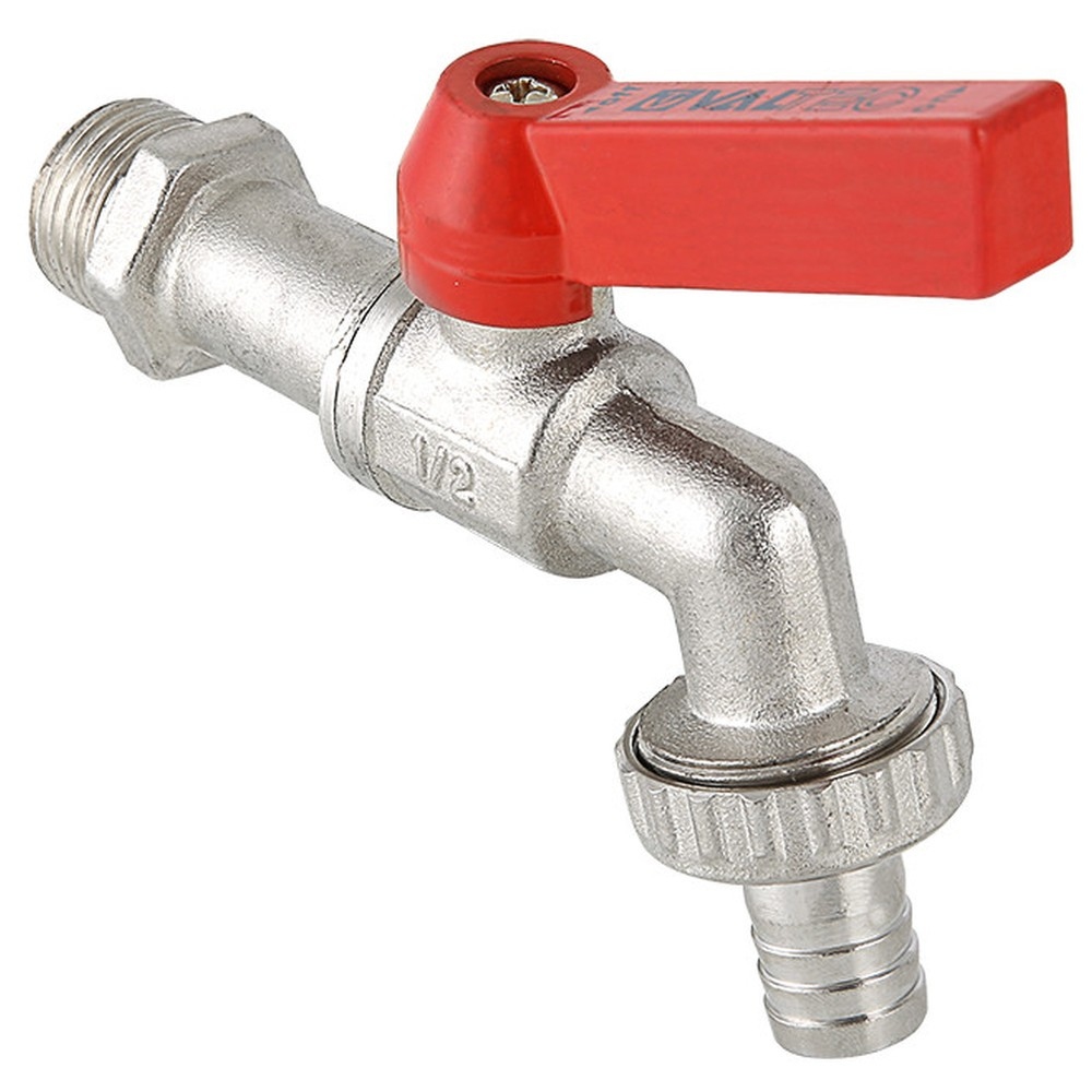 Кран шаровый со сливным штуцером "рычаг" НР наружная резьба 3/4" (Valtec VT.051) уп 7 шт