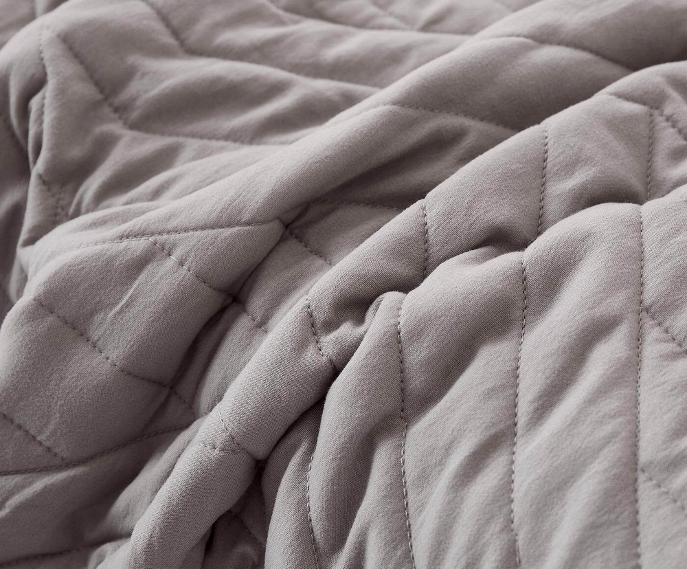 Покрывало 160х220 и наволочка 50х70 Sofi De MarkO Мориц серое