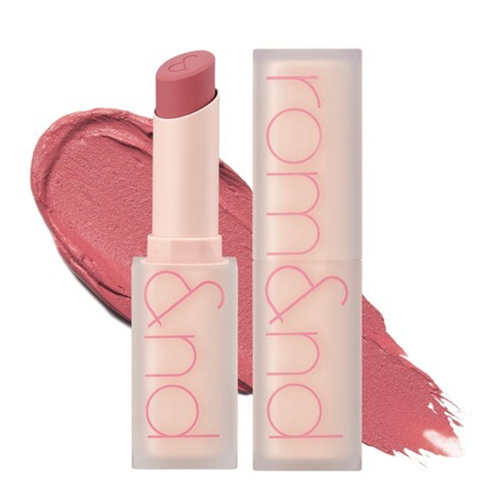 Rom&Nd Zero Matte Lipstick #10 Pink Sand,Мягкая кремовая помада в холодном розовом оттенке 3 г (до 11.10.27)