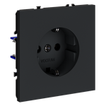 Розетка встраиваемая VOLTUM S70 VLS040107 с заземлением 16А графит