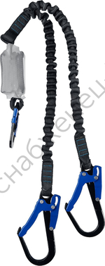 ЗУБР Перевал полиамидная лента с амортизатором, эластичный, двухплечный строп, Профессионал (11596)