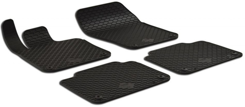 Коврики салона Gumarny Zubri для Volvo S90 / V90 2016- черные (4 части) с фиксаторами. Артикул ST 32-00394