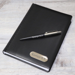 Набор с гравировкой: Ежедневник и  Шариковая ручка Parker Jotter Essential, Satin Black