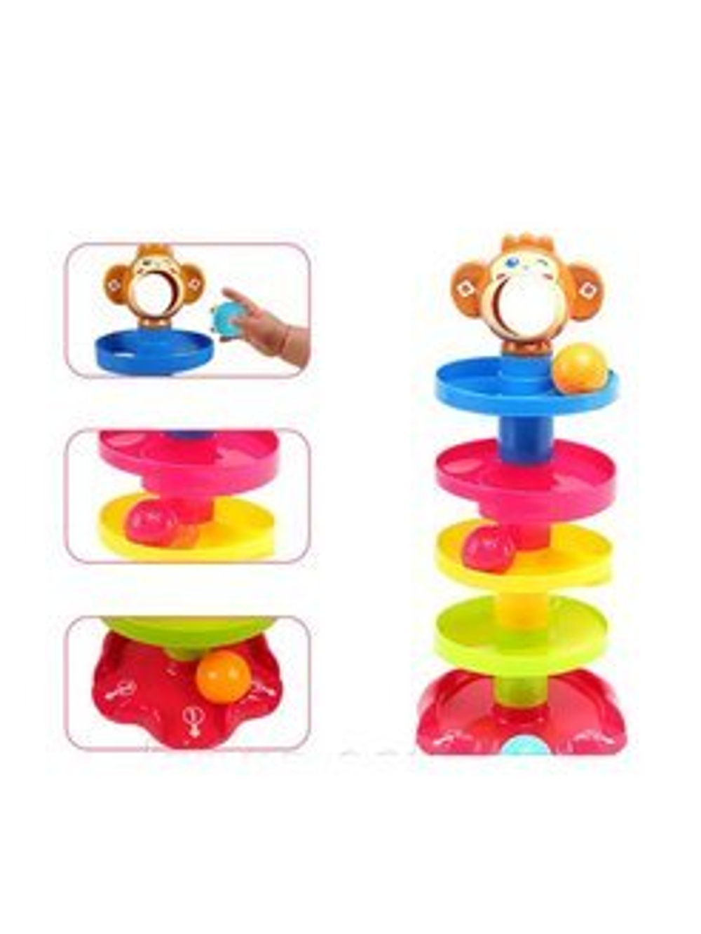 HUANGER Игрушка развивающая Горка для шариков (+3 шара) HE0205