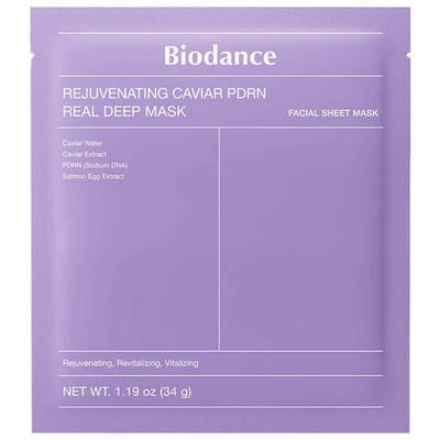 Biodance Rejuvenating Caviar PDRN Real Deep Mask, 34g Ночная гидрогелевая маска с ПДРН и икрой