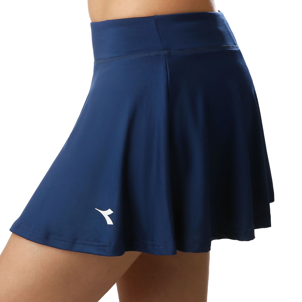 Женская теннисная юбка Diadora Court Skirt Women - Dark Blue, White