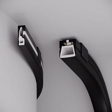 Гибкий профиль для контурной подсветки 5м 045842 черный WPH-FLEX-0616-SIDE-S9-5m FULL BLACK Arlight