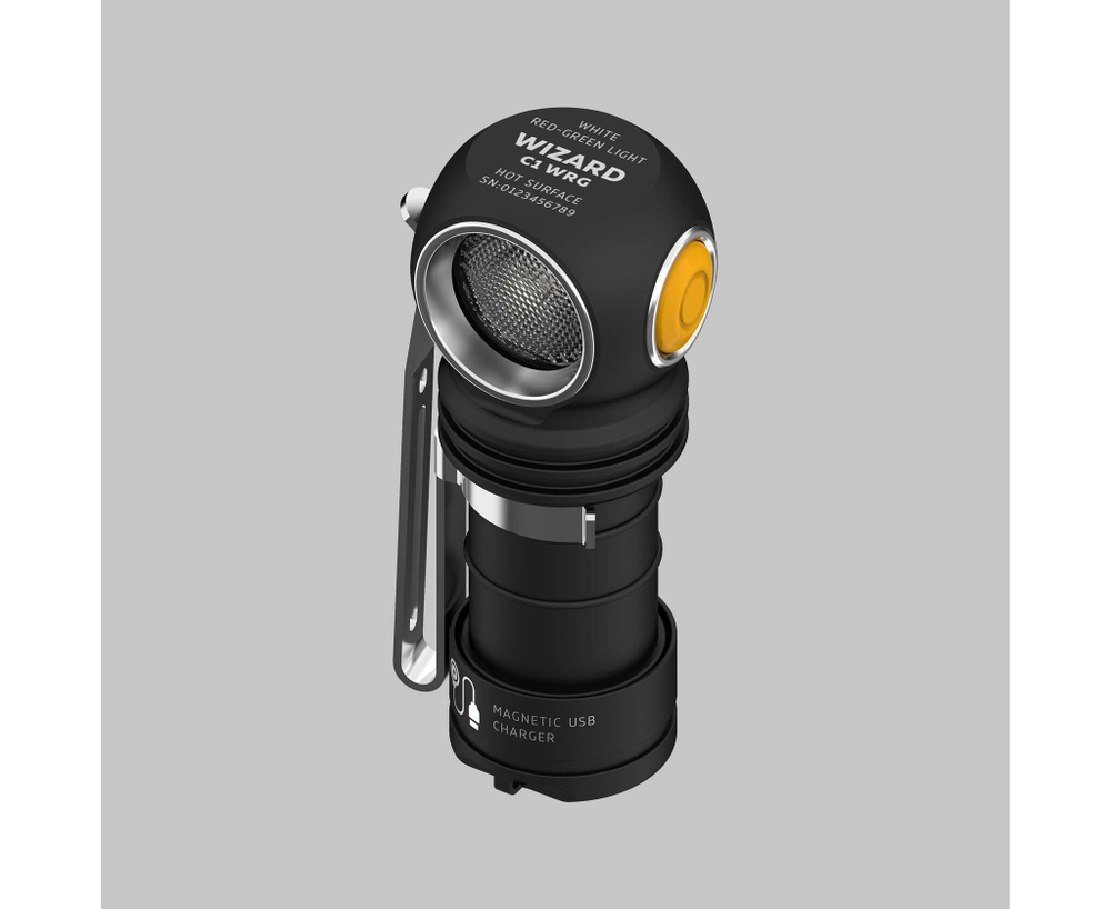Мультифонарь Armytek Wizard C1 WRG, 380лм, 67м, белый и красно-зеленый свет, аккумулятор