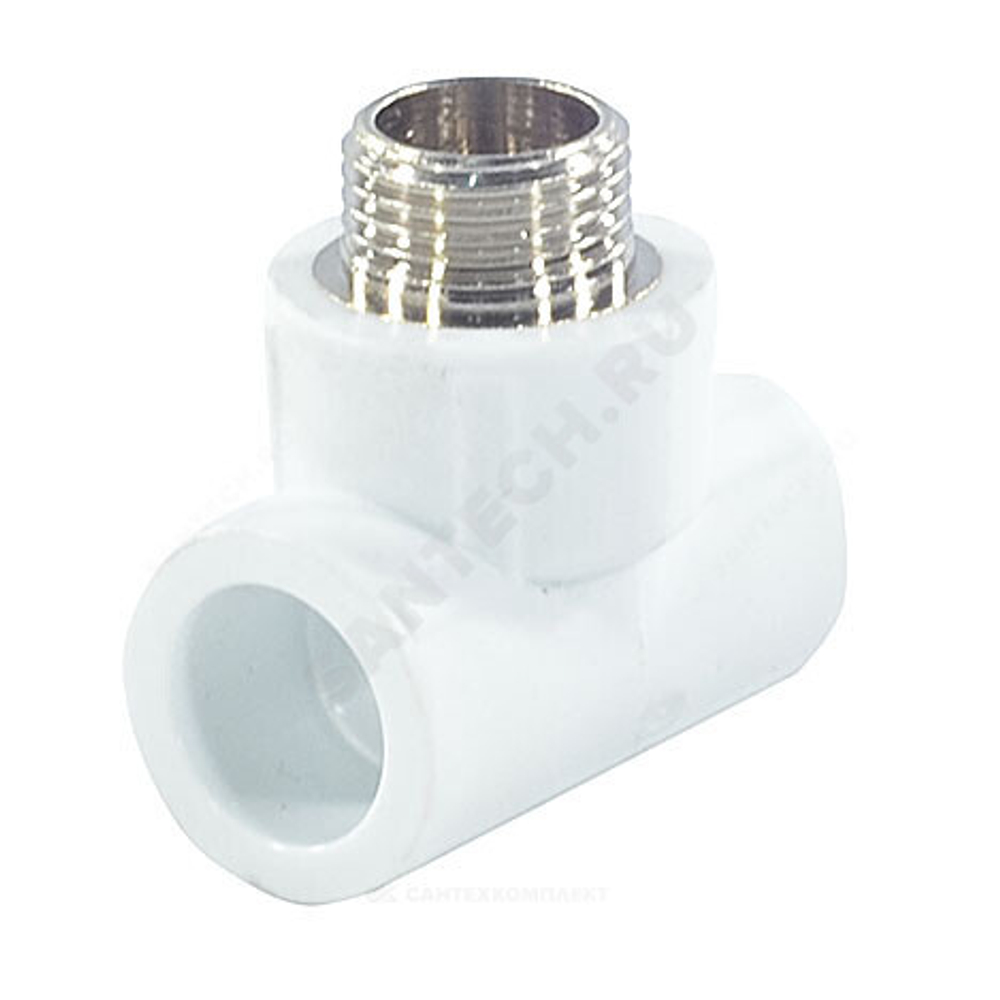 Тройник PP-R комбинированный белый Дн 32х3/4" НР PRO VALFEX 10128132-PRO