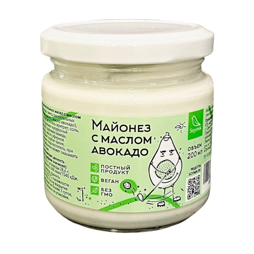 Майонез с маслом авокадо Соймик, 200 мл