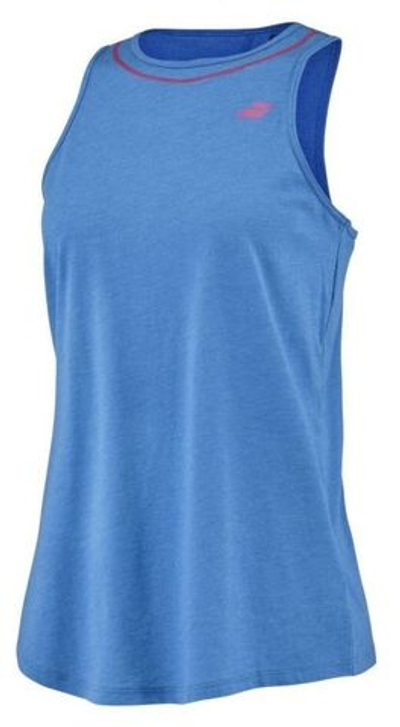 Женский топ теннисный Babolat Exercise Cotton Tank Women - french blue heather