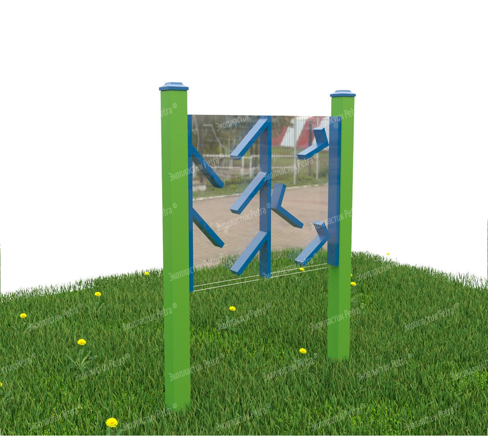 Уличный игровой развивающий модуль Подвижная стена