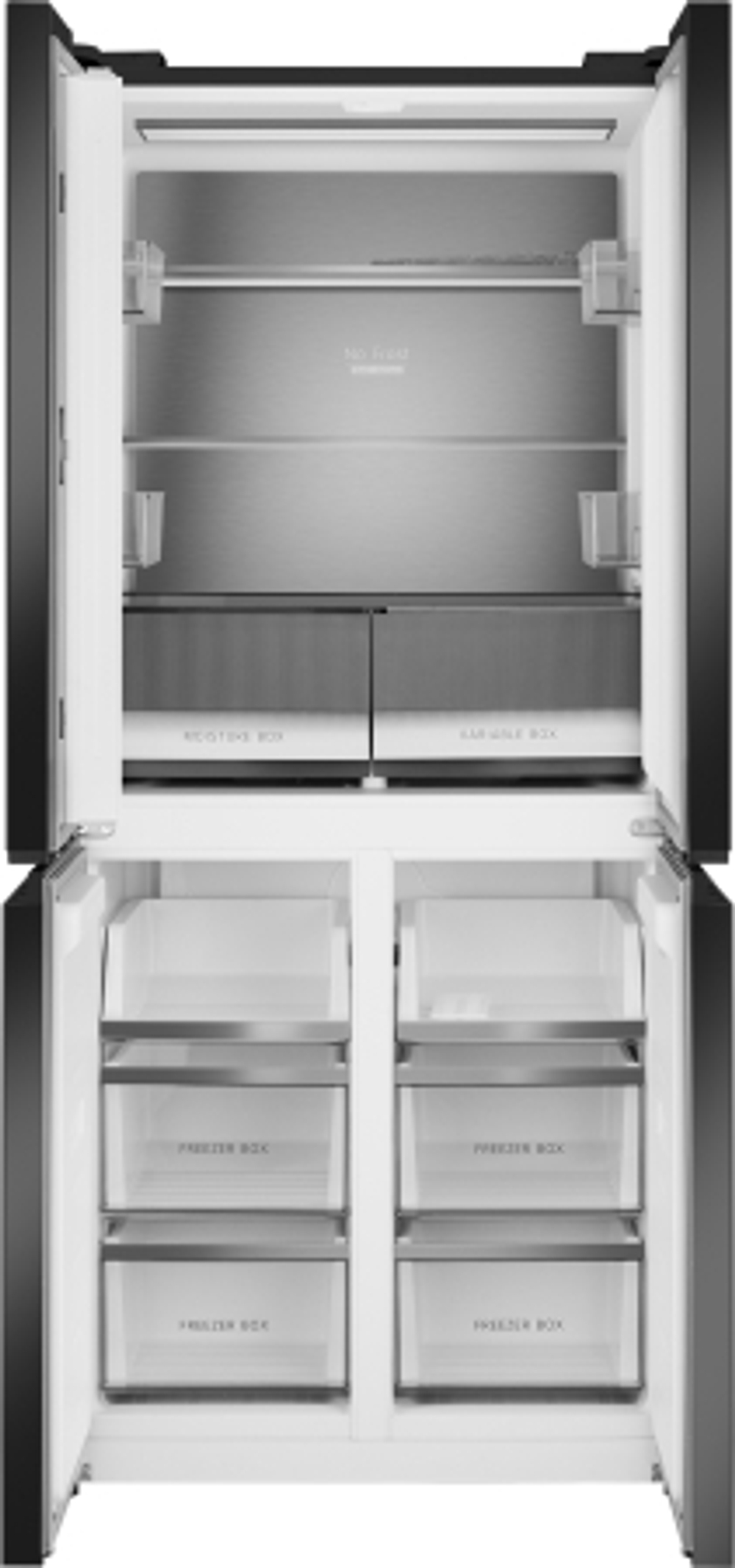 Холодильник Weissgauff WCD 450 Rock Glass NoFrost Inverter