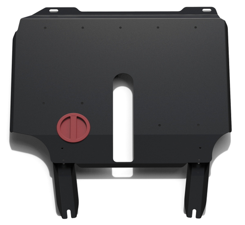 Защита картера и КПП АвтоБроня для Chery Bonus (A13) (V - 1.5) 2011-2014/Chery Very (A13) (V - 1.5) 2011-2016, сталь 1.8 мм, с крепежом, 111.00909.1