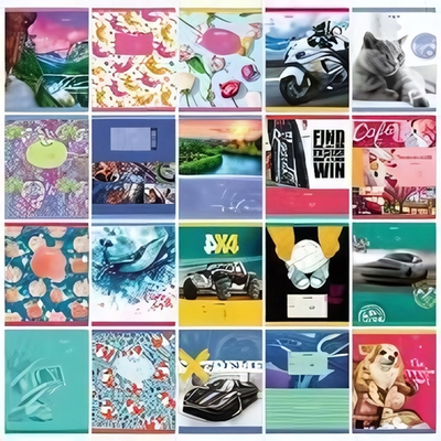 Тетрадь А5 18л. клетка "Super Mix-20" 307199 (BG)