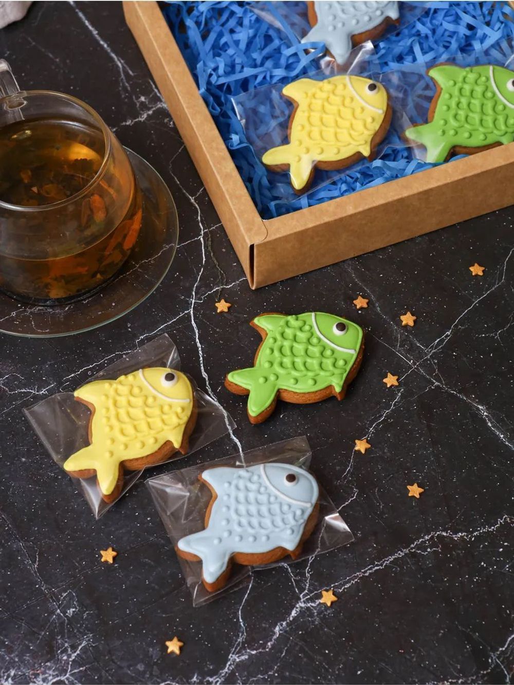 Имбирные пряники "Карасики", 6 шт.