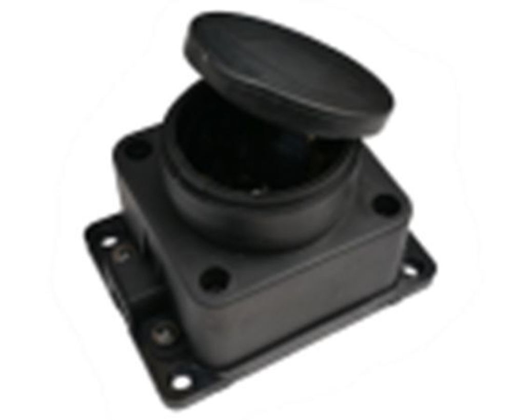 Розетка SmartBuy прямая, настенная, 1 гнездо, с защитной крышкой, каучуковая, черная 2P+E 1x16А 220-240V SBE-16-1-00-R