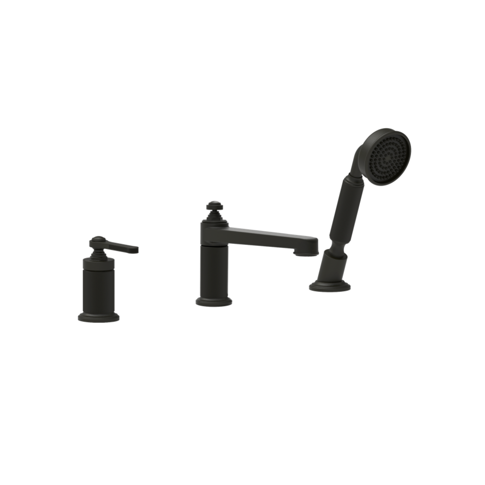 Смеситель для ванны Gessi Venti20 на 3 отверстия: излив, переключатель, шланг, лейка