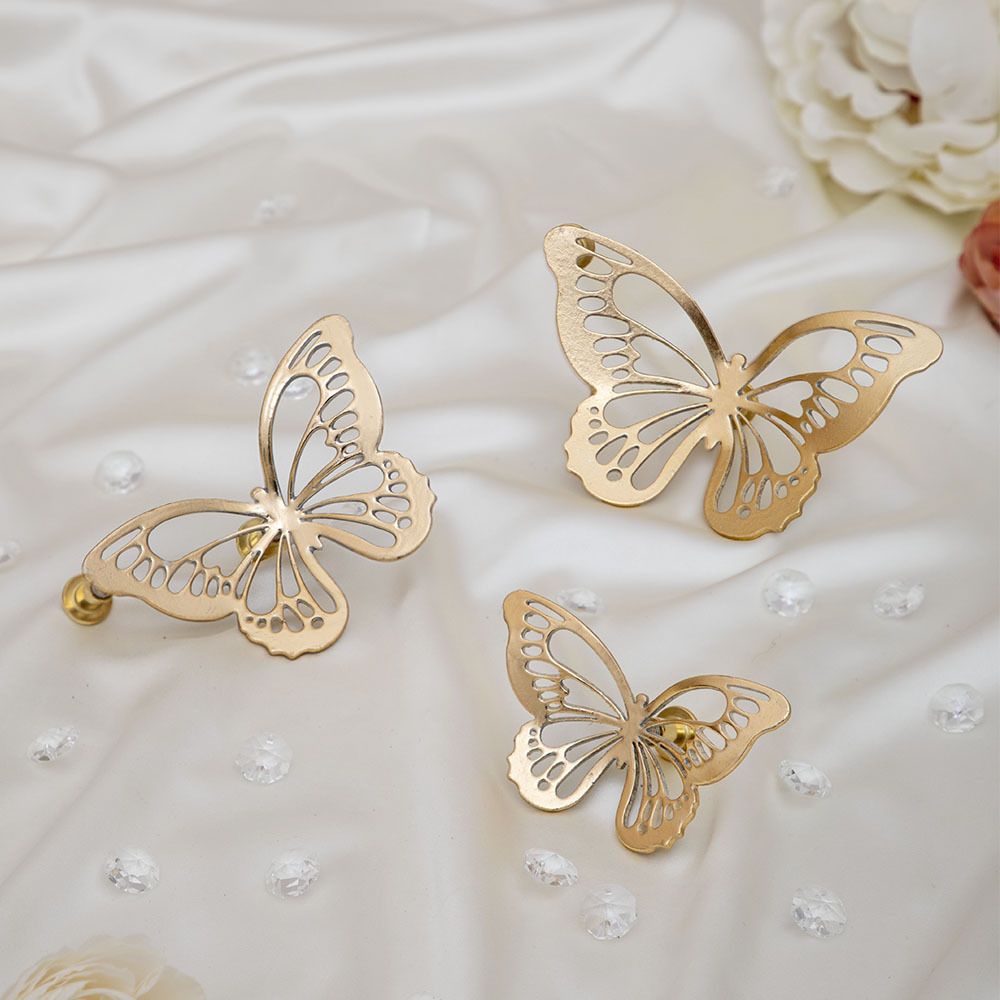 Ручка мебельная Бабочки 110 Айвори