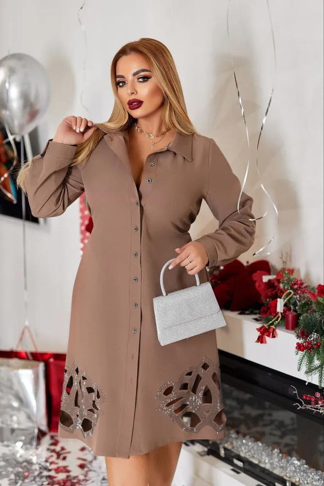 Платье-рубашка УК-982-2 Fabrika