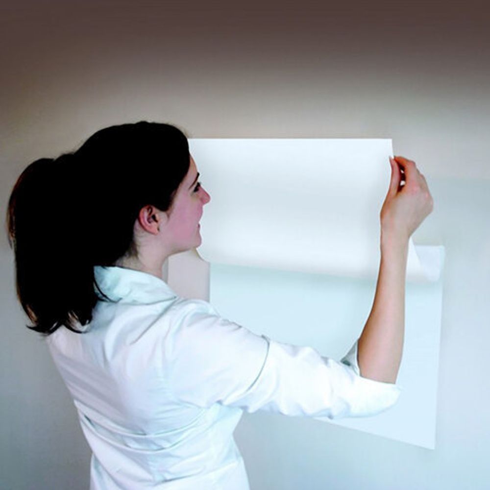 Доска-панель маркерная самоклеящаяся в рулоне, БЕЛАЯ, 45х100 см, маркер и салфетка, BRAUBERG, 237834