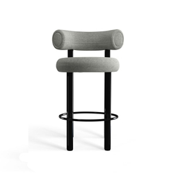 Полубарный стул Fat Wood 65cm Grey