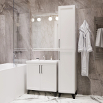 Тумба с раковиной РИФ-80 2 створки белый