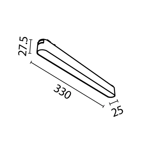 Трековый светильник Базис / Basis Radity 3000K 18Вт 120° Technical tr080-1-18w3k-w