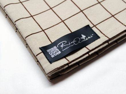 Наволочка Клетка бежевая фланель RinaAmari Размер 40*60