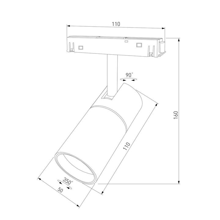 Трековый светодиодный светильник Elektrostandard Slim Magnetic 85011/01 a067378