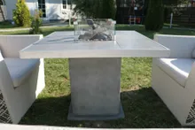 Стол-камин газовый Dining Table Grey, Сlifton