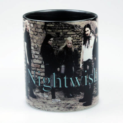 Кружка Nightwish ( группа на фоне каменной стены )